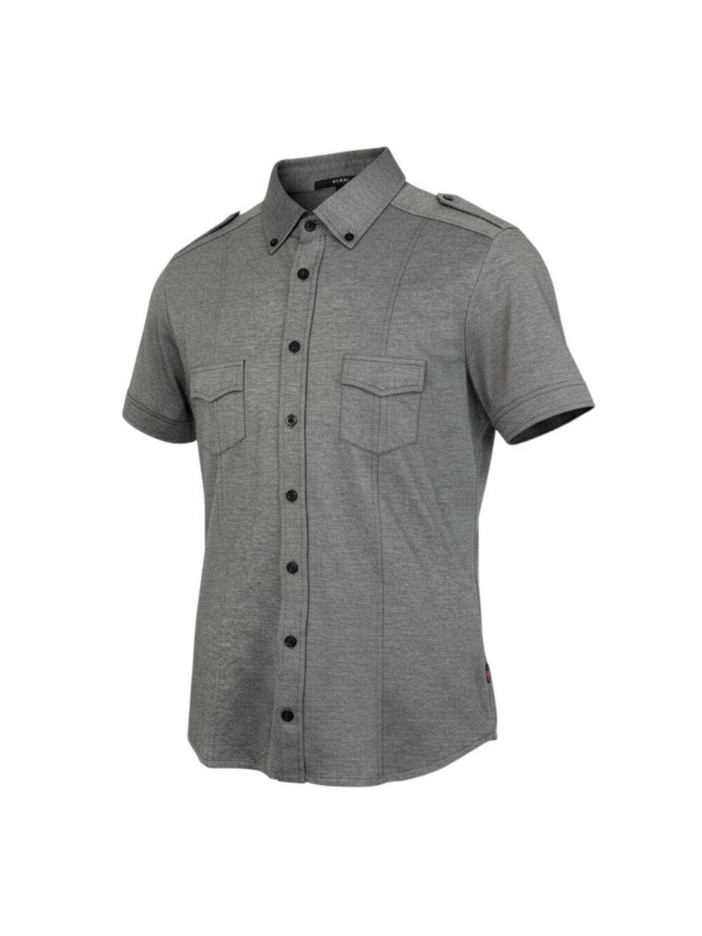 Gucci Sherry Line Short Sleeve Shirt Polo Gray Cotton XL